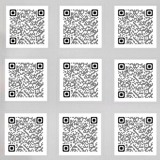 QR Code Sticker Sheets