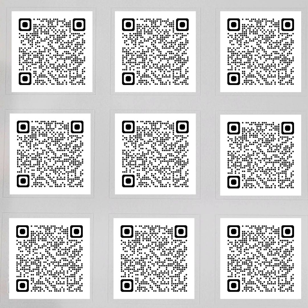QR Code Sticker Sheets